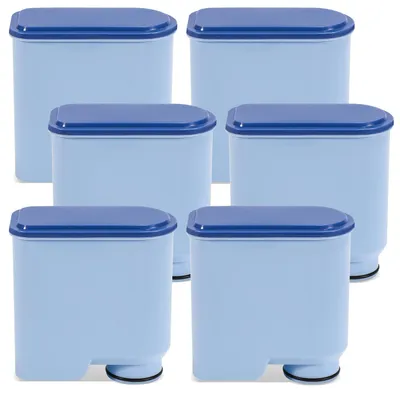 Zdjęcie produktu dla Filtr do wody AquaClean przeznaczony do ekspresów Philips Saeco CA6903/10, CA6903/22, wkłady filtrujące do ekspresów automatycznych, zestaw 6 sztuk