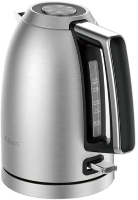 Produktbild von Krups Excellence 1.7L BW552D10 KETTLE, 1,7 l, 2400 W, Edelstahl, Edelstahl, Wasserstandsanzeige, Drahtlos