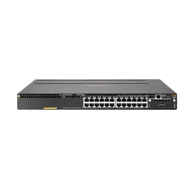 Produktbild von Hewlett Packard Enterprise Aruba 3810M 24G PoE+ 1-Slot Managed L3 Gigabit Ethernet (10/100/1000) Ethernet-Verbindung, unterstützt Stromversorgung über diesen Port (PoE) 1U Schwarz