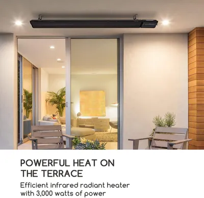 Produktbild von Infrarot-Terrassenheizung - Terrassenheizung - Außenheizung - Wärmestrahler - Außenheizgerät