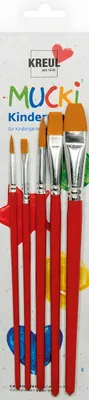 Obrázek produktu pro KREUL 553030 KREUL MUCKI Pinsel-Set Größe 4, 6, 8, 12, 16, 5-teilig