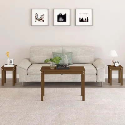 Productafbeelding van Set van 3 Houten Tafels voor Woonkamer en Entree