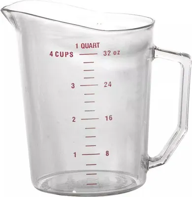 Image de CAMBRO Messbecher Polycarbonat klar, Skala rot, Inhalt: 1,00 Liter