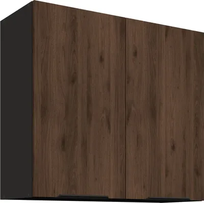 Produktbild von Küchen Hängeschrank 80 cm Küche MONZA Okapi Nußbaum Küchenzeile Küchenblock