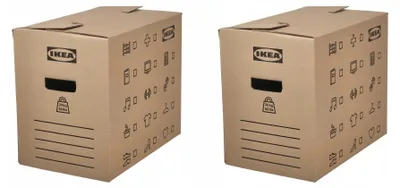Produktbild von IKEA DUNDERGUBBE Umzugskarton stabil braun 50x31x40 cm