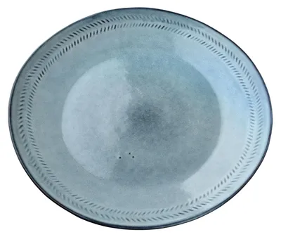 Image de Assiette de table en céramique Basic Nature BASIC NATURE 27,5 x 27,5 x 3 cm Bleu 1 pièce