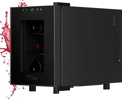 Produktbild von TroniTechnik® Weinkühlschrank Montpellier, Getränkekühlschrank, Minibar Weinkühler, 17 Liter, 6 Flaschen