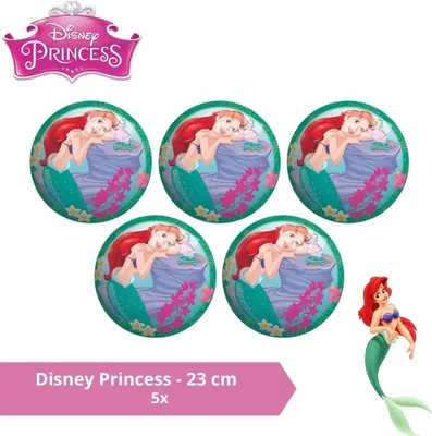 Obrázok produktu pre Lopta - Hodnotné balenie - Disney Princess - 23 cm - 5 kusov