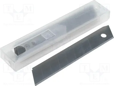 Obrázok produktu pre 1 x čepeľ 18 mm, model 31005, pre nožnice a nože, 10 kusov. Použitie: PRE-KNIFE02
