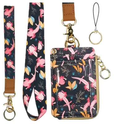 Productafbeelding van Solidchoice - ID-hoesje met Lanyard en Ritssluiting