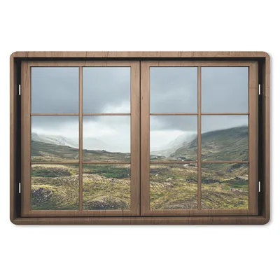 Produktbild von MuchoWow® Mauspad Mousepad Durchblick - Wolken - Berge 27x18 cm - Mousepads - Maus Mat - Pad - Mausunterlage - Büroartikel - Desk Matten