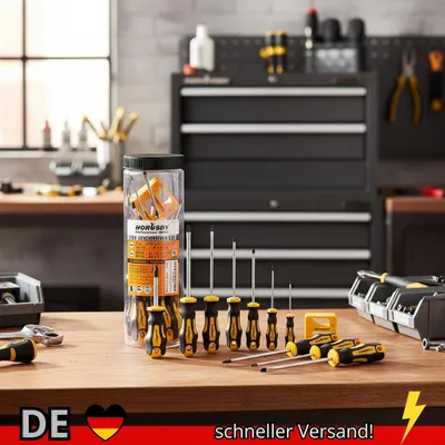 Produktbild von HORUSDY 11-teiliges Magnetisches Schraubendreher-Set Phillips-Spitze mit