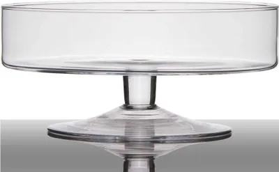 Produktbild von Glasschale auf Fuß CYLINDER H. 13cm D. 29cm rund transparent Hakbijl