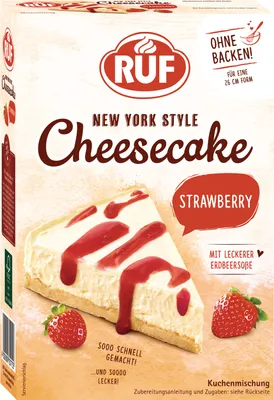 Produktbild von RUF New York Style Cheesecake Strawberry Backmischung