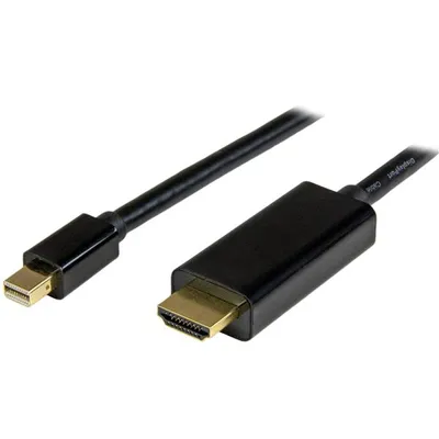 Produktbild von StarTech.com Mini DisplayPort auf HDMI Kabel 4K 2m Schwarz