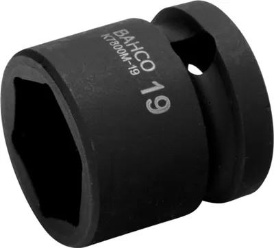 Obrázok produktu pre Bahco 1/2 nástrčný kľúč, ultrakrátky, šesťhran, 21 mm, fosfátovaný