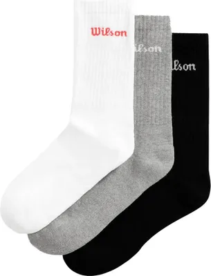 Produktbild von Wilson Crew Logo Socken 3 Einheiten Grau EU 43-46 Grau EU 43-46