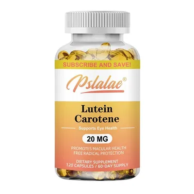Produktbild von Lutein 20mg (120 Kapseln) Nahrungsergänzungsmittel, Augengesundheit, Zeaxanthin, Sehkraft, Augen, Vitamine