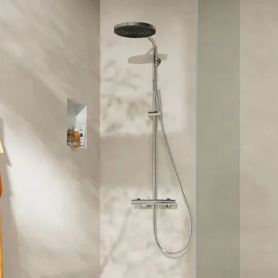 Image de hansgrohe Pulsify S PURO Système de douche 260, 1jet, Ecostat Fine, EcoSmart, douchette à main 1jet, 24223000
