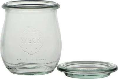 Productafbeelding van Tulpenglas set van 12 - Inmaken en n - Transparant Glas - 220 ml