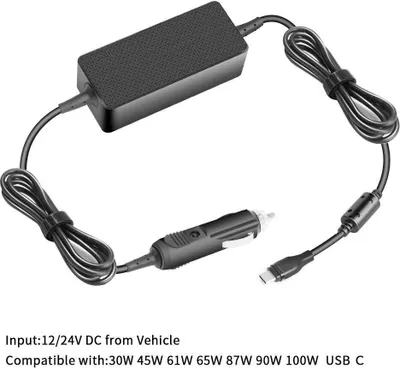 Zdjęcie produktu dla CoreParts MBXUSBC-DC0004, Laptop, Wewnętrzna, 12-24 V, 100 W, 20 V, DC1-to-DC2