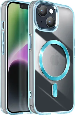 Produktbild von Avizar, MagSafe Hülle für Apple iPhone 13 / 14 Cristal Color, Blau