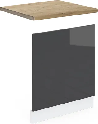 Obrázek produktu pro Přední panel Vicco R-Line Antracitový vysoký lesk 60 cm , PD Dub, Model 46641
