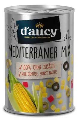 Produktbild von d'aucy Mediterraner Mix - 100% ohne Salz und Zuckerzusatz,    285g Dose