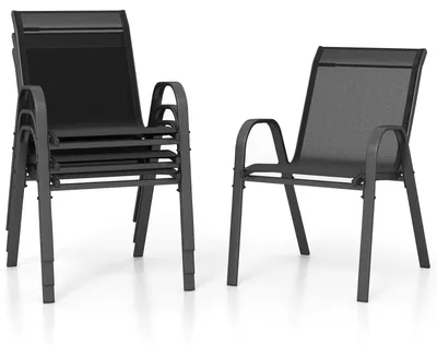 Image de Chaises de jardin - Chaises de jardin - Chaises de balcon - Chaises de terrasse - Chaises empilables - Structure métallique