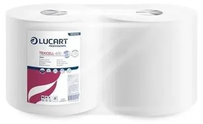 Utierky, v kotúči, LUCART "TEXICELL 400", biela