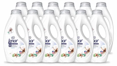 Produktbild von 12 x Lenor Flüssigwaschmittel Baumwollfrische - 900 ml - Vorteilspackung - 12 Stücke