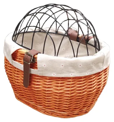 Produktbild von Handgewebter Fahrradkorb für kleine Haustiere