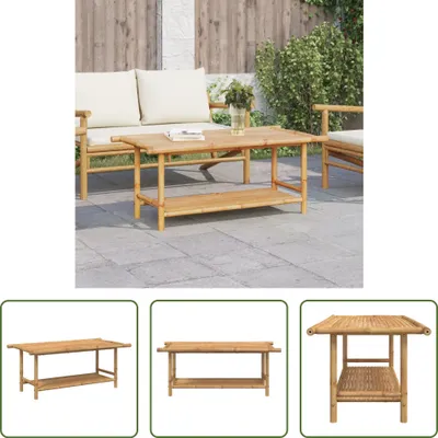 Produktbild von The Living Store Couchtisch 110x55x45 cm Bambus