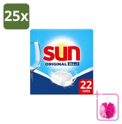 Produktbild von 25 x Sun All-in-1 Original Vaatwastabletten - Sparpackung - 25 Stücke