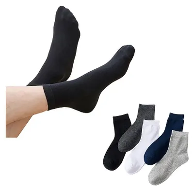 Image de Chaussettes Courtes Unies | Coton Respirant, Fin et Con...| 38–42 EU