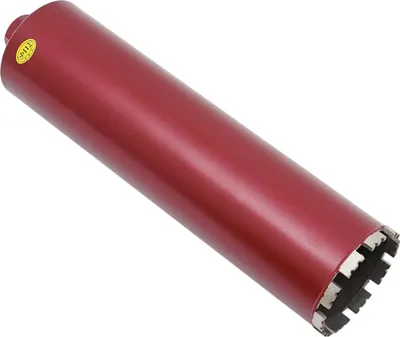 Immagine prodotto di Punta diamantata - Carotatrice 112 mm - Foratura a secco e a umido - Per calcestruzzo, mattoni, asfalto - Professionale - Rosso