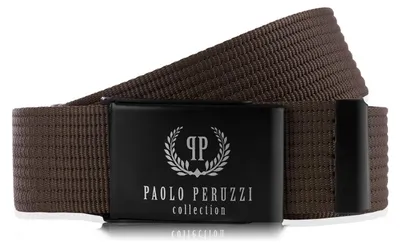 Produktbild von Herrengürtel 125 cm Gurtband mit Clipschnalle Paolo Peruzzi Herrengürtel braun PW-26-125