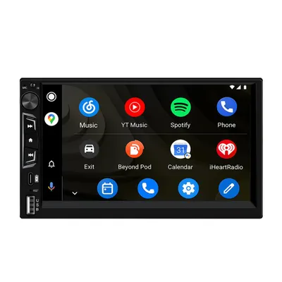Produktbild von 7 Zoll Universal Android Radio 2Din Carplay Autoradio Bluetooth integriert Mikrofon USB RDS mit Rückfahrkamera