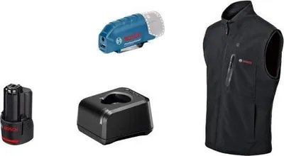 Produktbild von Bosch Professional GHV 12+18V XA Beheizbare Jacke, Größe 2XL, mit 12V Batterie