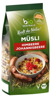 Immagine prodotto di Muesli biologico lampone ribes rosso fruttato croccante e delizioso 450g