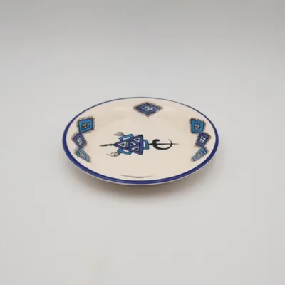 Image de Assiette plate Sahel bleu - D 24 cm