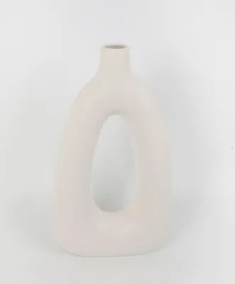 Produktbild von TrendLine Vase Keramik 32 x 18 cm weiß