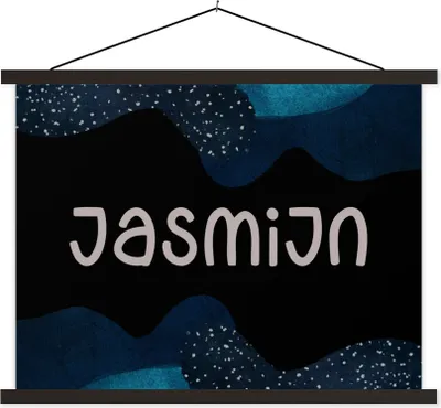 Produktbild von MuchoWow® Textilposter Jasmin - Pastell - Mädchen 150x113 cm mit schwarzem Rahmen - Wohnzimmer