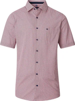 Produktbild von Redmond - Comfort Fit - Herren Freizeithemd Kurzarm (251065999), Größe:M, Farbe:Rot(50)