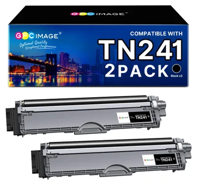 Imagen del producto de Cartuchos de tóner compatibles con Brother TN-241 (2 negros)