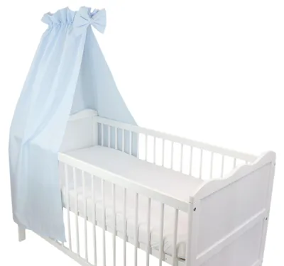 Produktbild von TupTam Babybett Himmel mit Schleifchen, Farbe: Blau, Größe: ca. 160x240 cm