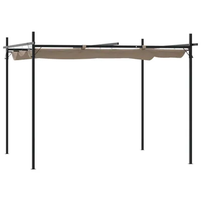 Produktbild von Pergola mit Schiebedach Taupe 295x292x230 cm