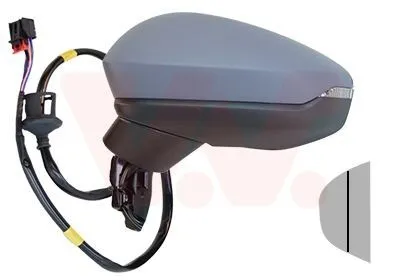 Produktbild von VAN WEZEL 0367807 Außenspiegel Seitenspiegel Links für AUDI A3 Sportback (8YA) Asphärisch Beheizt Grundiert