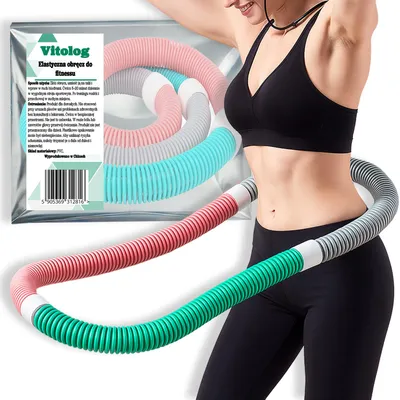 Produktbild von BC Hula Hoop mit Gewichten, faltbares Fitness-Trainingsrad zum Abnehmen