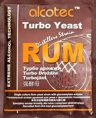 Produktbild von HUGBERT Turbohefe Alcotec RUM + GA Vodka Alkohol Gärhefe Weinhefe Brennhefe gären, 1 Stück